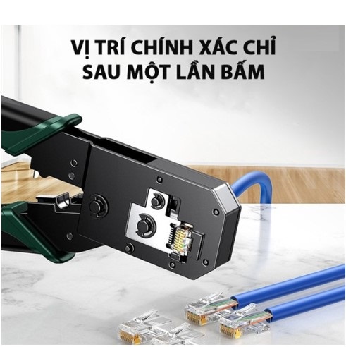 Kìm bấm mạng RJ45/RJ11 Cat5, Cat5e, Cat6 chính hãng Ugreen 70683 cao cấp